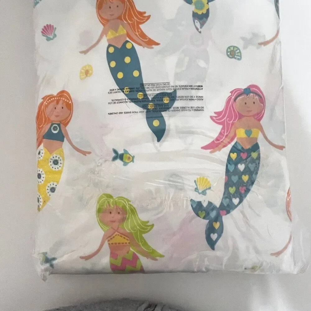 Garnet Hill Kids Mermaid Duvet Cover Size Double Queen NEW